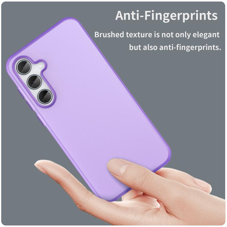 For Samsung Galaxy A35 5G Frosted Translucent TPU Hybrid PC Full Coverage Phone Case