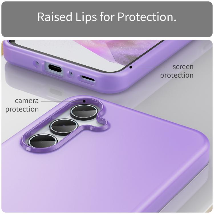 For Samsung Galaxy A35 5G Frosted Translucent TPU Hybrid PC Full Coverage Phone Case