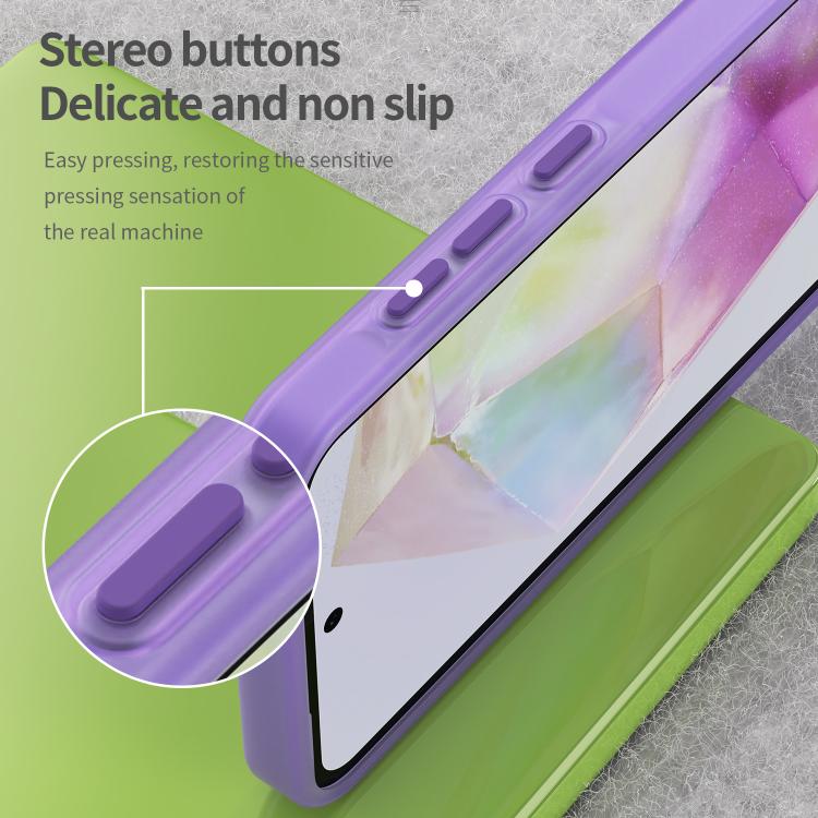 For Samsung Galaxy A35 5G Frosted Translucent TPU Hybrid PC Full Coverage Phone Case