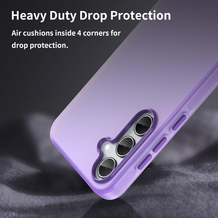 For Samsung Galaxy A35 5G Frosted Translucent TPU Hybrid PC Full Coverage Phone Case