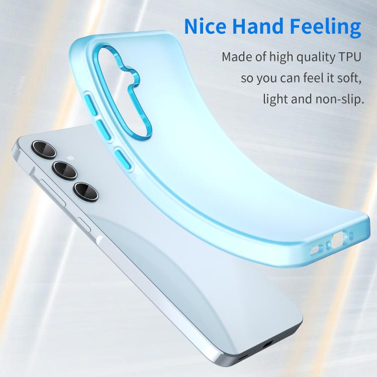 For Samsung Galaxy A35 5G Frosted Translucent TPU Hybrid PC Full Coverage Phone Case
