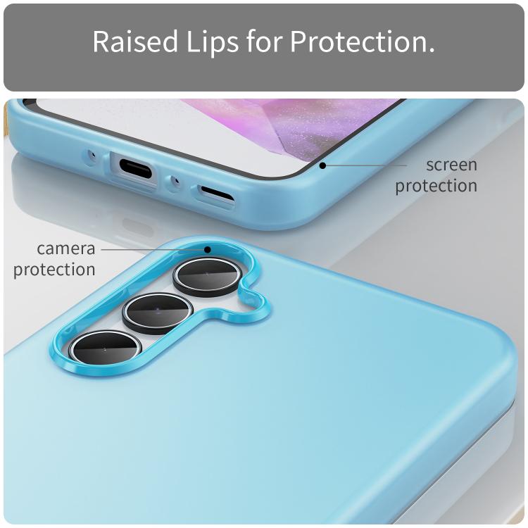 For Samsung Galaxy A35 5G Frosted Translucent TPU Hybrid PC Full Coverage Phone Case