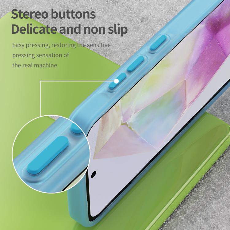 For Samsung Galaxy A35 5G Frosted Translucent TPU Hybrid PC Full Coverage Phone Case