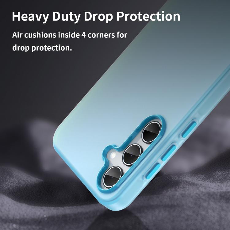 For Samsung Galaxy A35 5G Frosted Translucent TPU Hybrid PC Full Coverage Phone Case