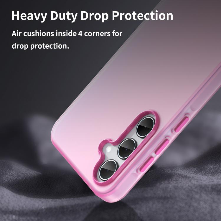 For Samsung Galaxy A35 5G Frosted Translucent TPU Hybrid PC Full Coverage Phone Case