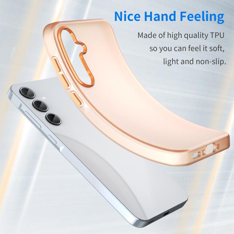 For Samsung Galaxy A35 5G Frosted Translucent TPU Hybrid PC Full Coverage Phone Case