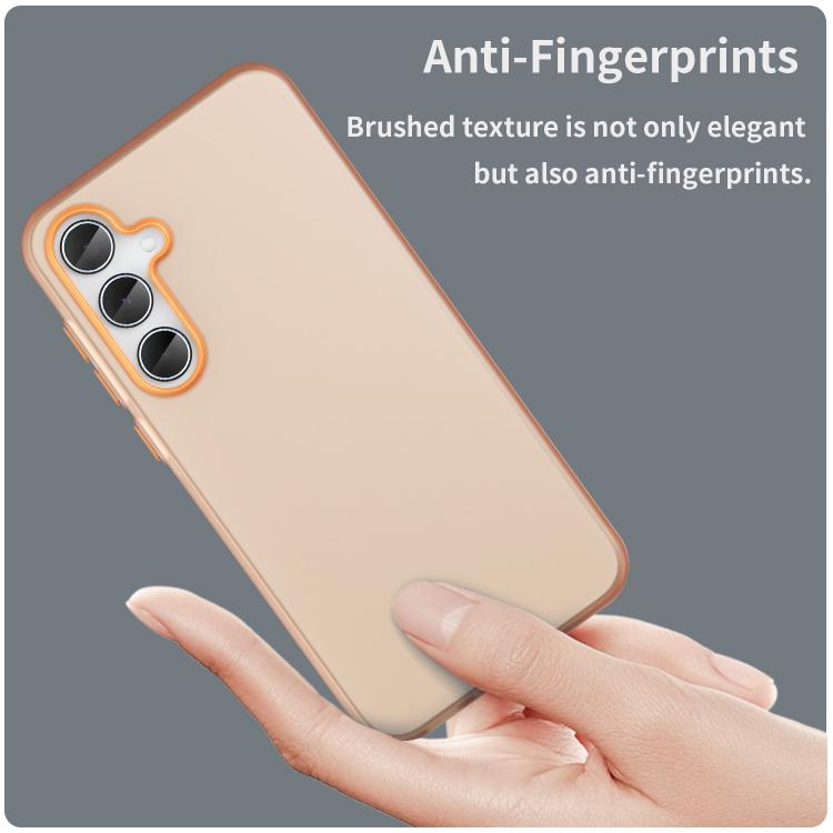 For Samsung Galaxy A35 5G Frosted Translucent TPU Hybrid PC Full Coverage Phone Case
