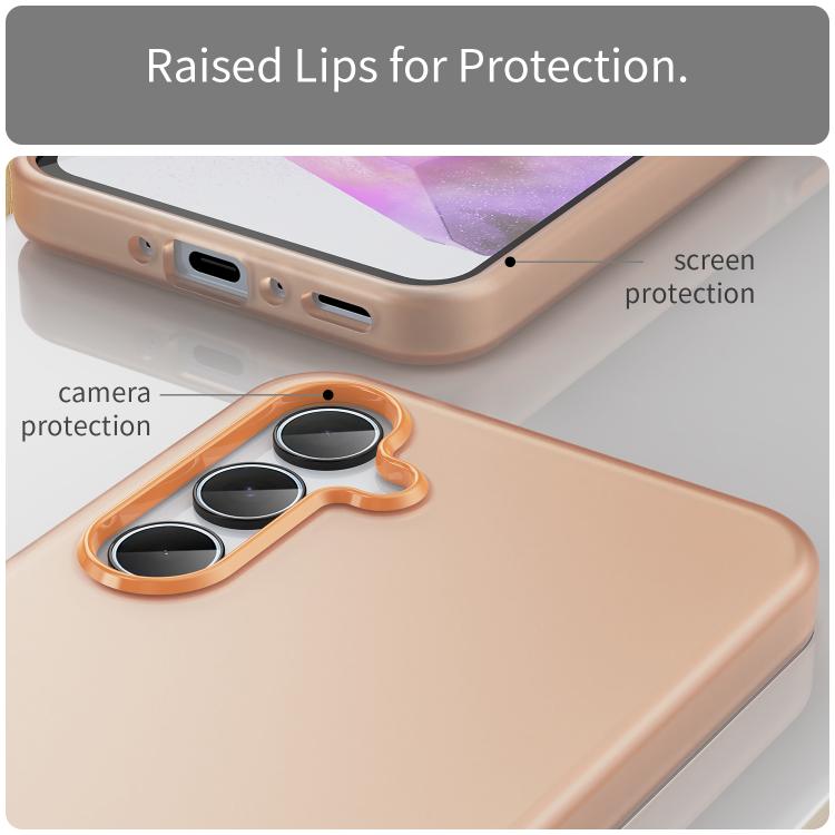 For Samsung Galaxy A35 5G Frosted Translucent TPU Hybrid PC Full Coverage Phone Case