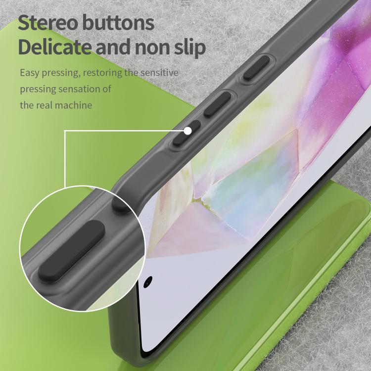 For Samsung Galaxy A36 5G Frosted Translucent TPU Hybrid PC Full Coverage Phone Case