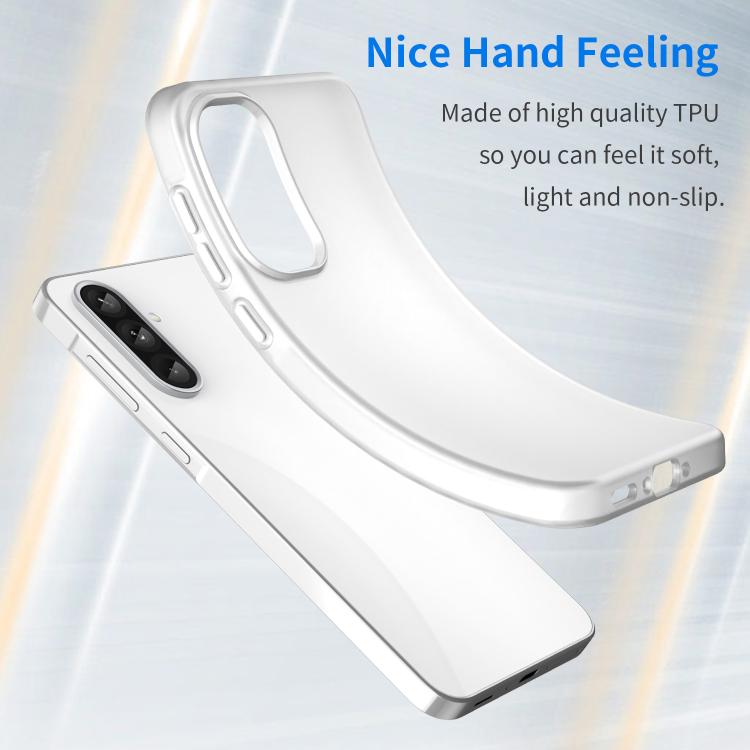 For Samsung Galaxy A36 5G Frosted Translucent TPU Hybrid PC Full Coverage Phone Case