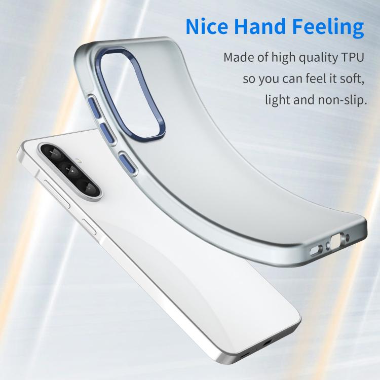 For Samsung Galaxy A36 5G Frosted Translucent TPU Hybrid PC Full Coverage Phone Case