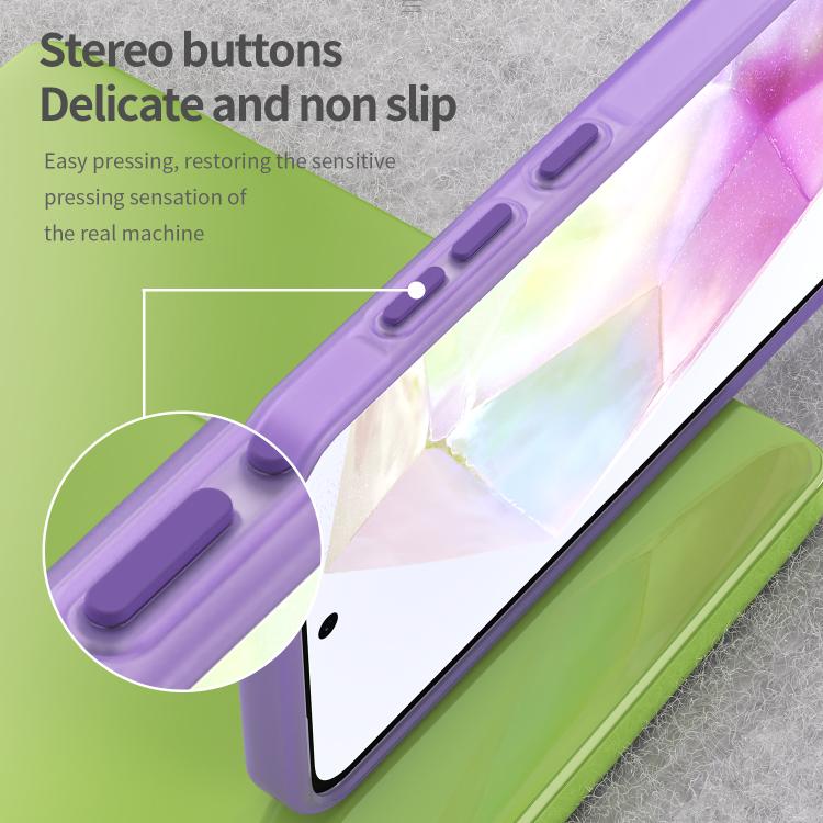 For Samsung Galaxy A36 5G Frosted Translucent TPU Hybrid PC Full Coverage Phone Case