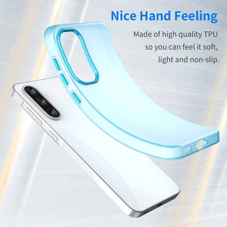 For Samsung Galaxy A36 5G Frosted Translucent TPU Hybrid PC Full Coverage Phone Case