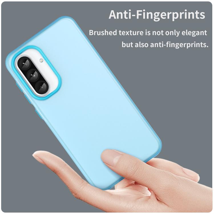 For Samsung Galaxy A36 5G Frosted Translucent TPU Hybrid PC Full Coverage Phone Case