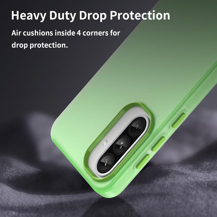 For Samsung Galaxy A36 5G Frosted Translucent TPU Hybrid PC Full Coverage Phone Case