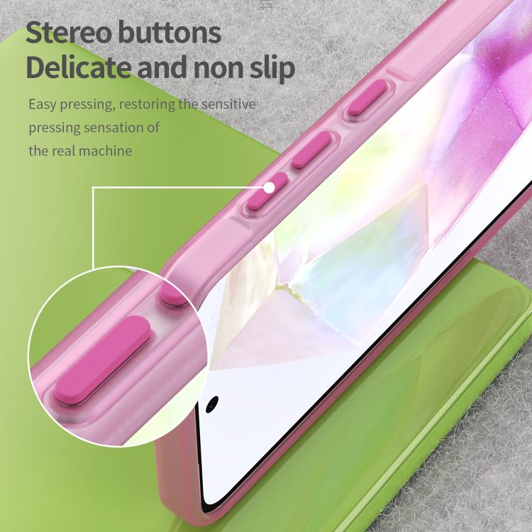 For Samsung Galaxy A36 5G Frosted Translucent TPU Hybrid PC Full Coverage Phone Case