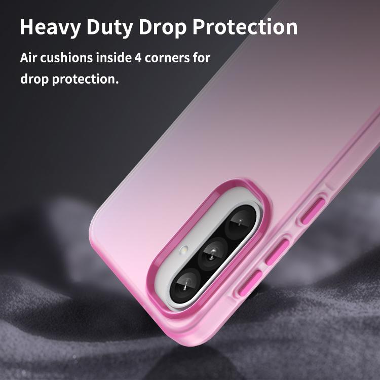For Samsung Galaxy A36 5G Frosted Translucent TPU Hybrid PC Full Coverage Phone Case