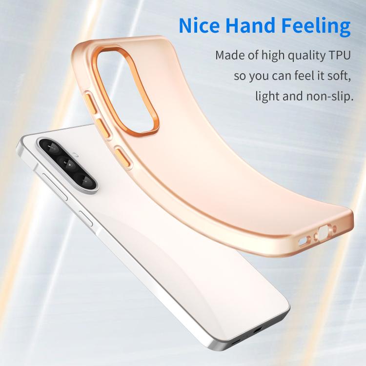 For Samsung Galaxy A36 5G Frosted Translucent TPU Hybrid PC Full Coverage Phone Case