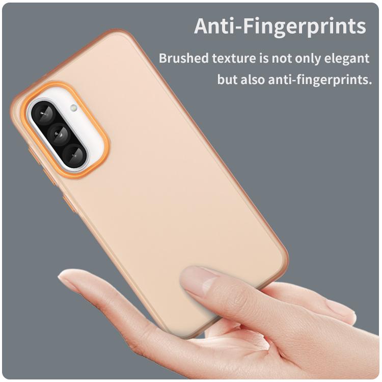 For Samsung Galaxy A36 5G Frosted Translucent TPU Hybrid PC Full Coverage Phone Case