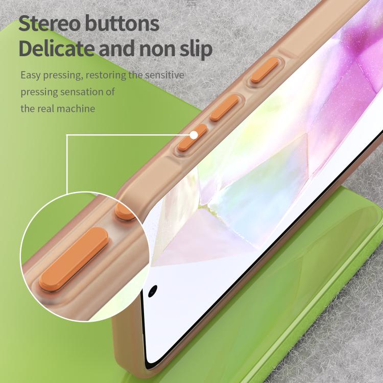 For Samsung Galaxy A36 5G Frosted Translucent TPU Hybrid PC Full Coverage Phone Case