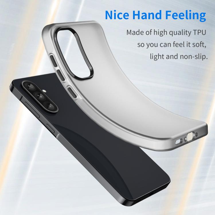 For Samsung Galaxy A56 5G Frosted Translucent TPU Hybrid PC Full Coverage Phone Case