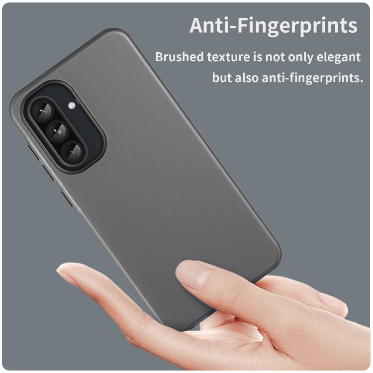 For Samsung Galaxy A56 5G Frosted Translucent TPU Hybrid PC Full Coverage Phone Case