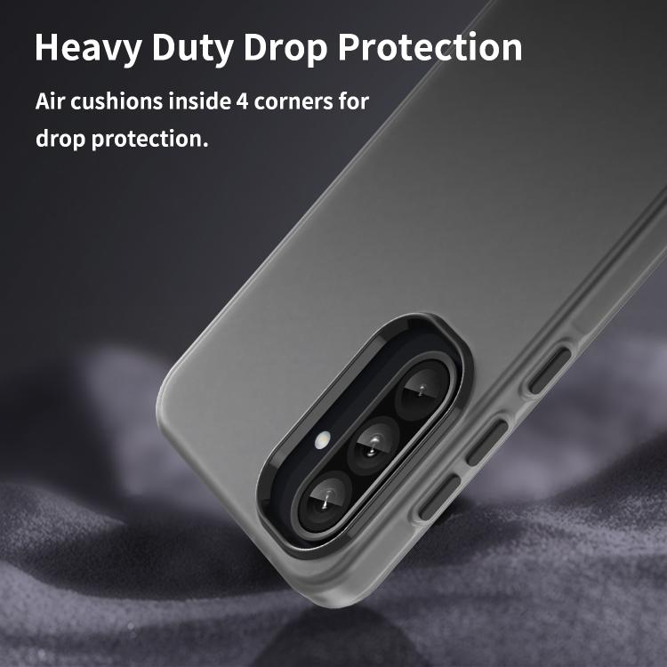 For Samsung Galaxy A56 5G Frosted Translucent TPU Hybrid PC Full Coverage Phone Case