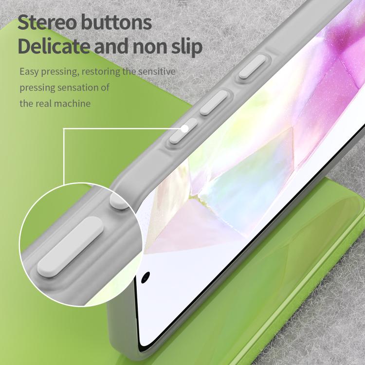 For Samsung Galaxy A56 5G Frosted Translucent TPU Hybrid PC Full Coverage Phone Case