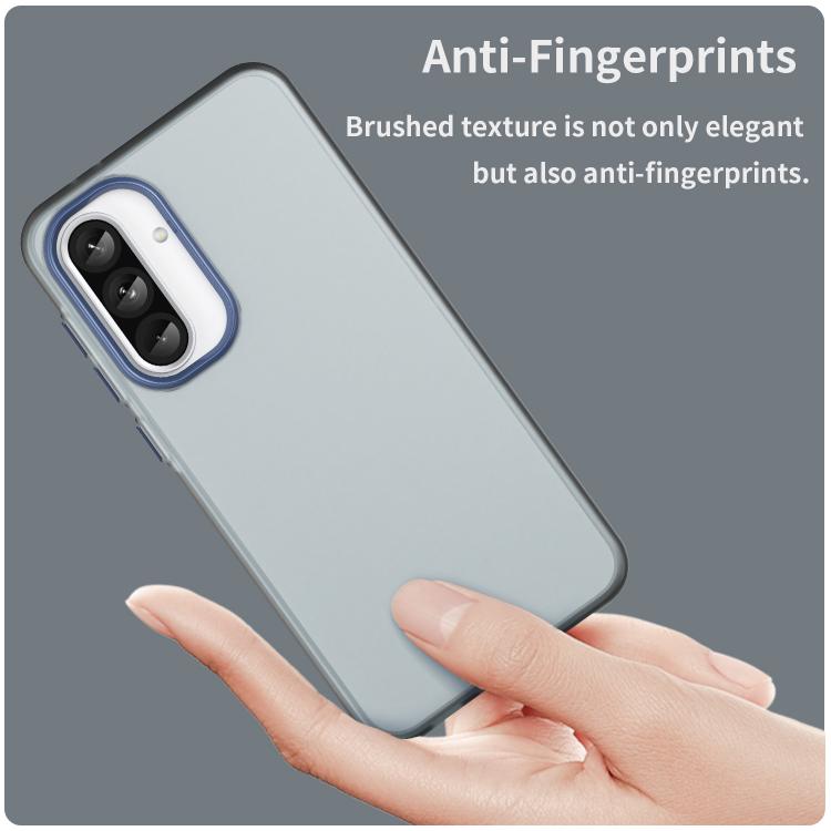 For Samsung Galaxy A56 5G Frosted Translucent TPU Hybrid PC Full Coverage Phone Case