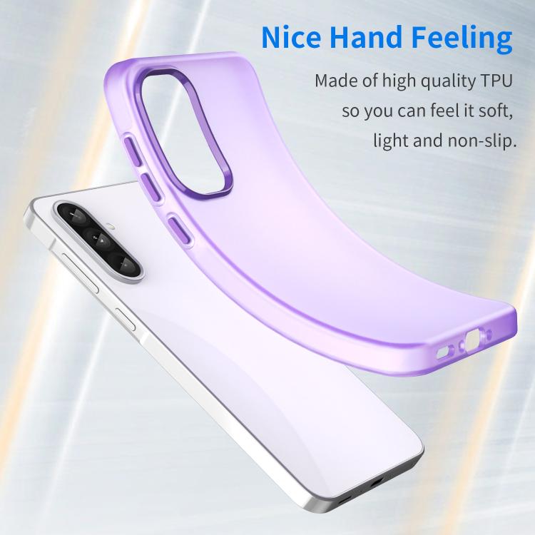 For Samsung Galaxy A56 5G Frosted Translucent TPU Hybrid PC Full Coverage Phone Case