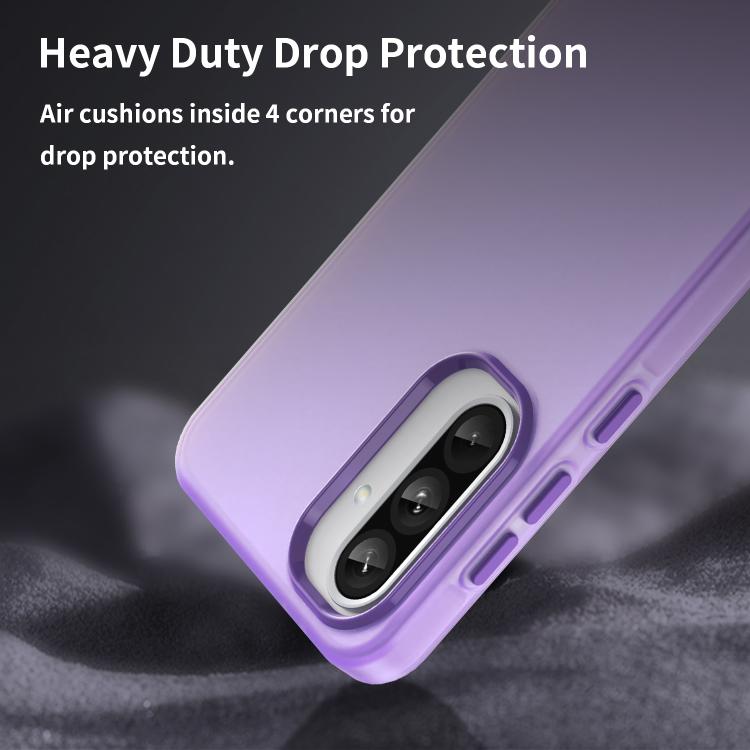 For Samsung Galaxy A56 5G Frosted Translucent TPU Hybrid PC Full Coverage Phone Case