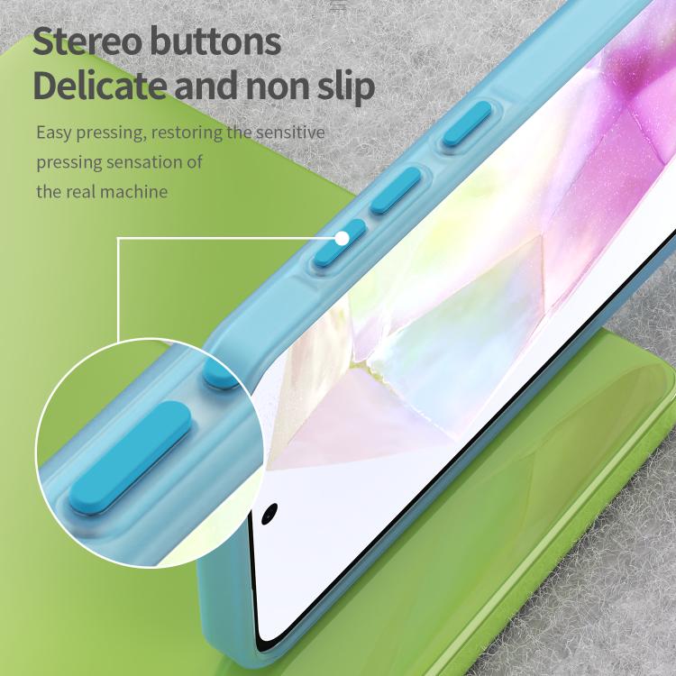 For Samsung Galaxy A56 5G Frosted Translucent TPU Hybrid PC Full Coverage Phone Case