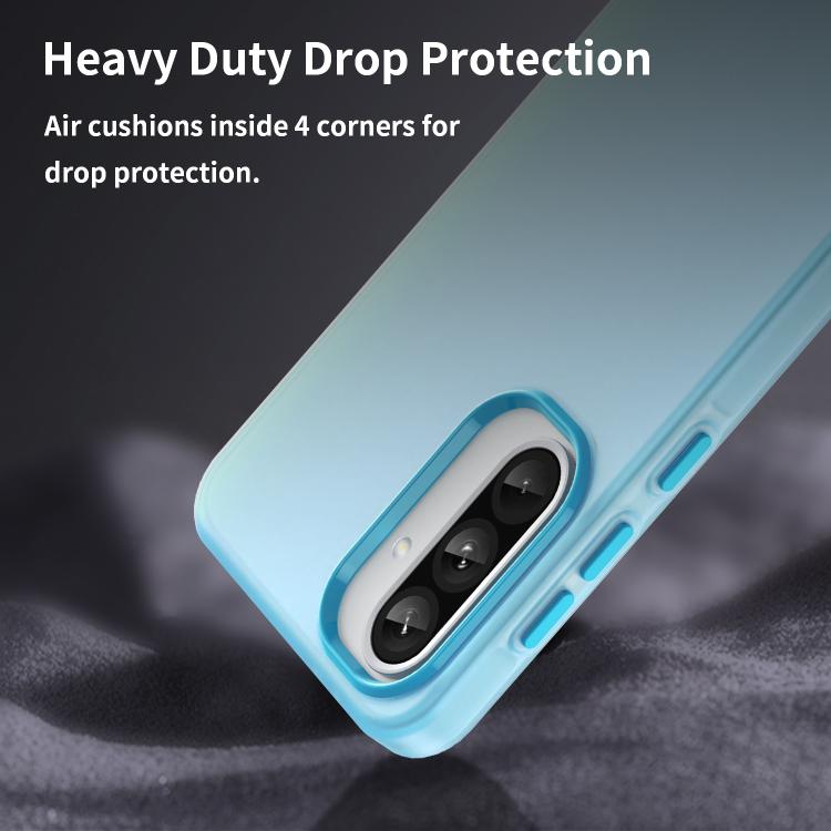 For Samsung Galaxy A56 5G Frosted Translucent TPU Hybrid PC Full Coverage Phone Case
