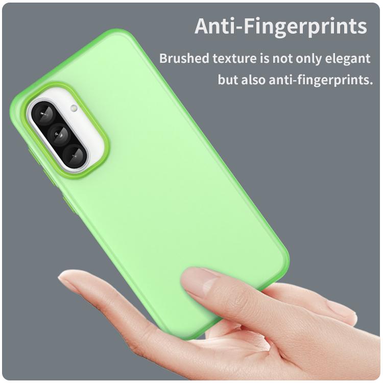 For Samsung Galaxy A56 5G Frosted Translucent TPU Hybrid PC Full Coverage Phone Case