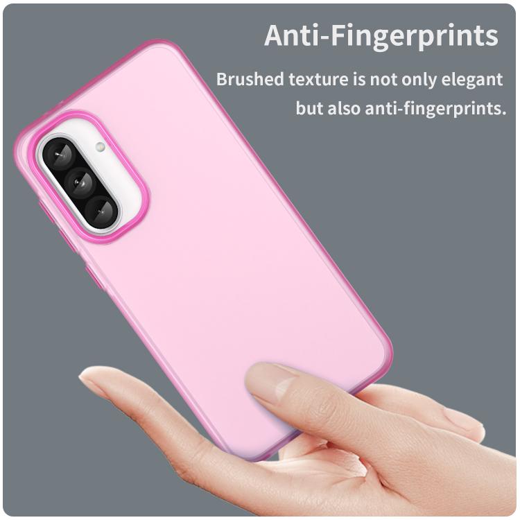 For Samsung Galaxy A56 5G Frosted Translucent TPU Hybrid PC Full Coverage Phone Case