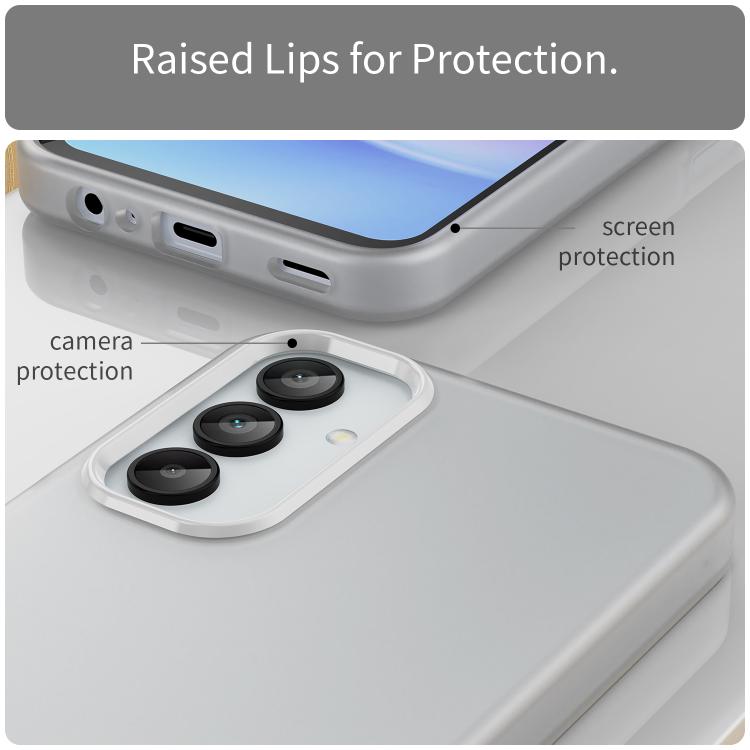 For Samsung Galaxy A15 4G Frosted Translucent TPU Hybrid PC Full Coverage Phone Case
