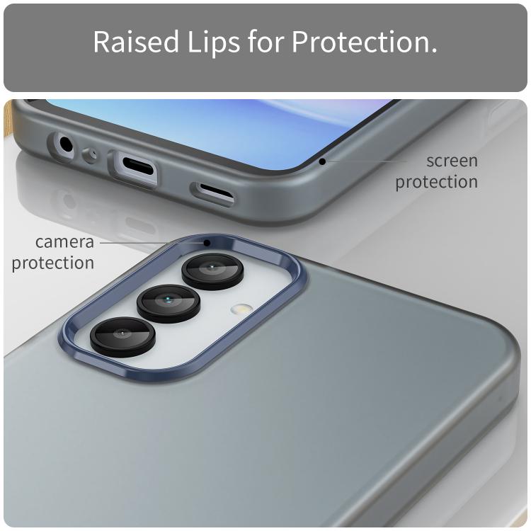For Samsung Galaxy A15 4G Frosted Translucent TPU Hybrid PC Full Coverage Phone Case