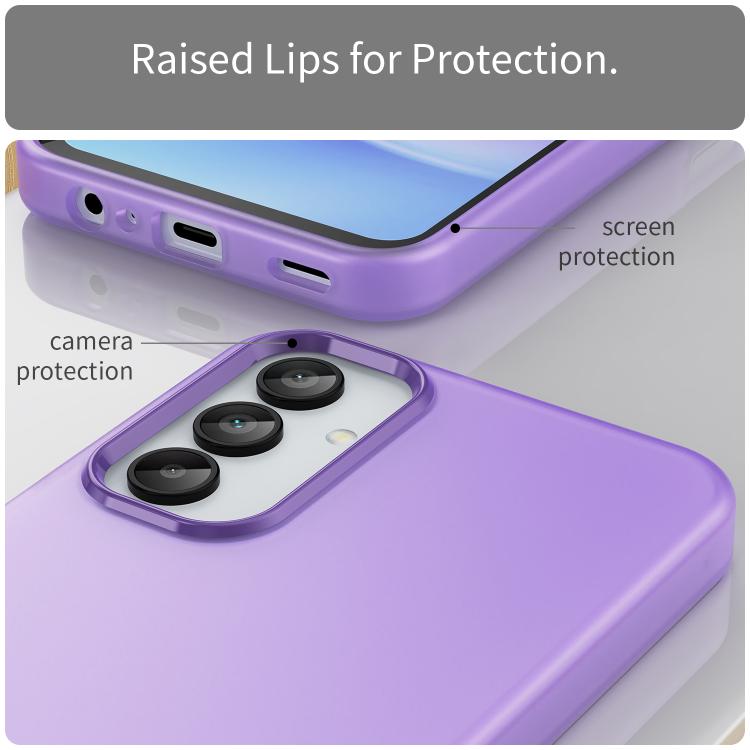For Samsung Galaxy A15 4G Frosted Translucent TPU Hybrid PC Full Coverage Phone Case