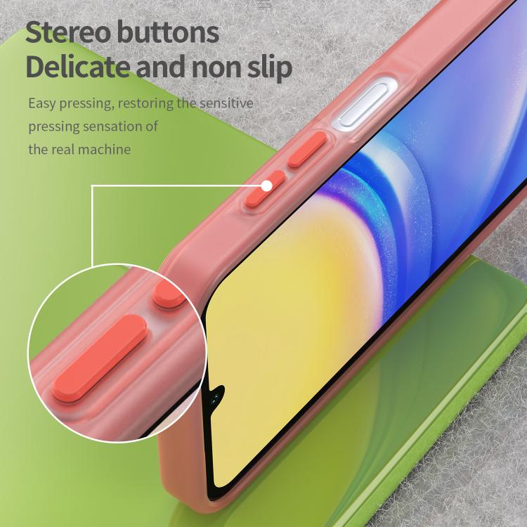 For Samsung Galaxy A15 4G Frosted Translucent TPU Hybrid PC Full Coverage Phone Case