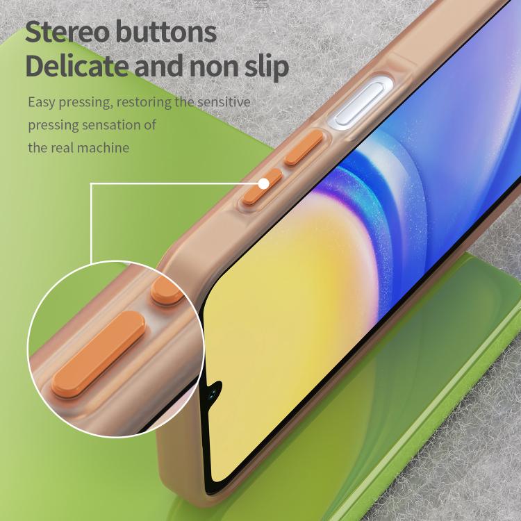 For Samsung Galaxy A15 4G Frosted Translucent TPU Hybrid PC Full Coverage Phone Case