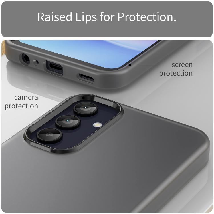 For Samsung Galaxy A15 5G Frosted Translucent TPU Hybrid PC Full Coverage Phone Case