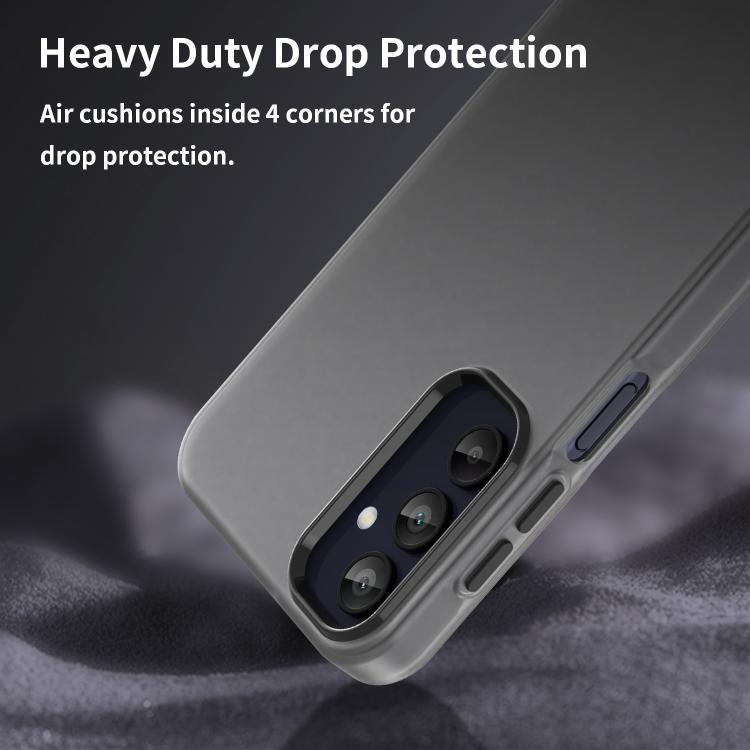 For Samsung Galaxy A15 5G Frosted Translucent TPU Hybrid PC Full Coverage Phone Case