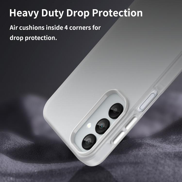 For Samsung Galaxy A15 5G Frosted Translucent TPU Hybrid PC Full Coverage Phone Case