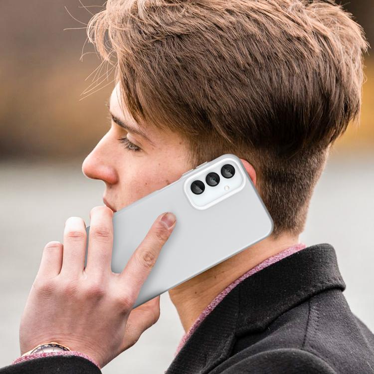 For Samsung Galaxy A15 5G Frosted Translucent TPU Hybrid PC Full Coverage Phone Case