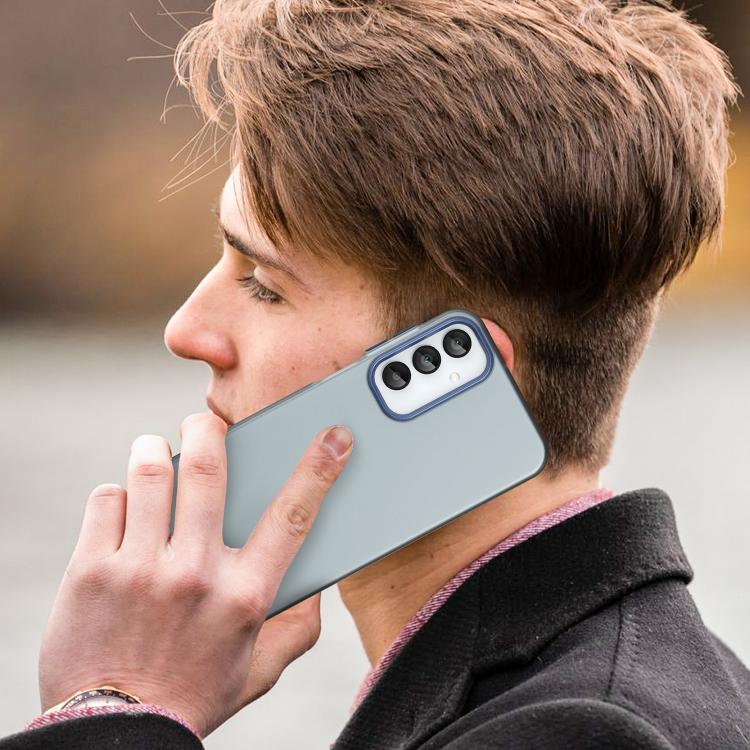 For Samsung Galaxy A15 5G Frosted Translucent TPU Hybrid PC Full Coverage Phone Case