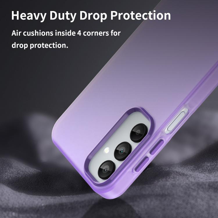 For Samsung Galaxy A15 5G Frosted Translucent TPU Hybrid PC Full Coverage Phone Case