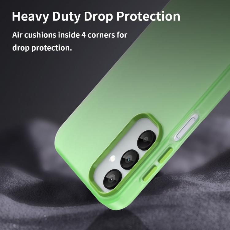 For Samsung Galaxy A15 5G Frosted Translucent TPU Hybrid PC Full Coverage Phone Case