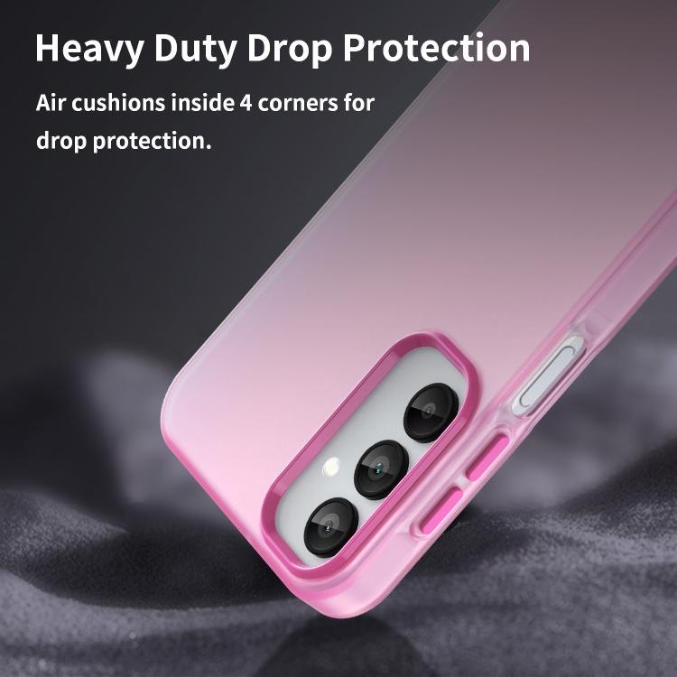 For Samsung Galaxy A15 5G Frosted Translucent TPU Hybrid PC Full Coverage Phone Case