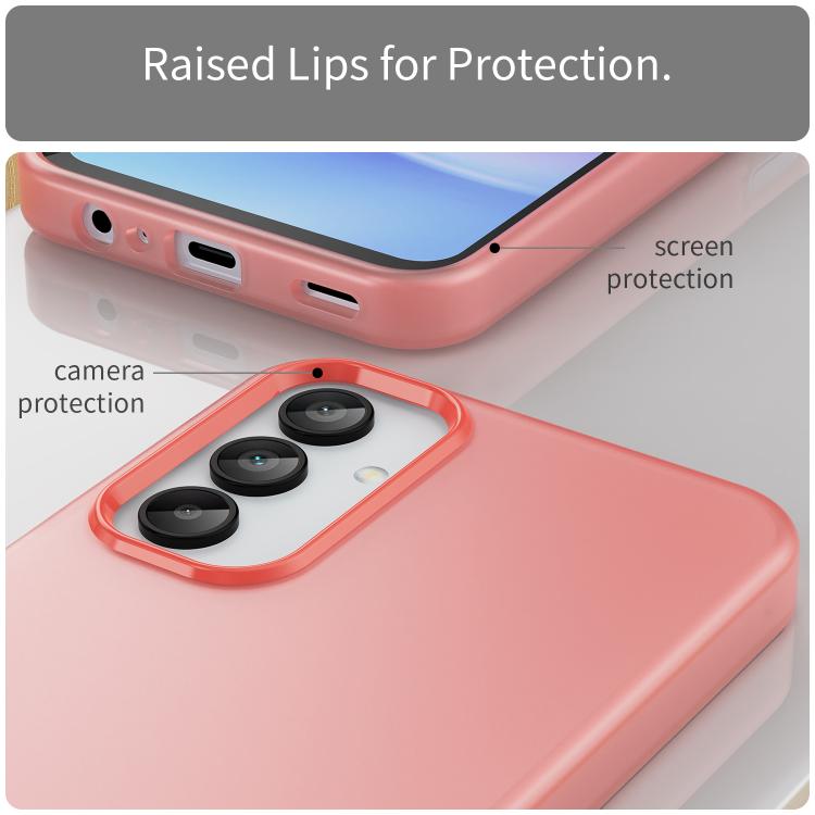 For Samsung Galaxy A15 5G Frosted Translucent TPU Hybrid PC Full Coverage Phone Case