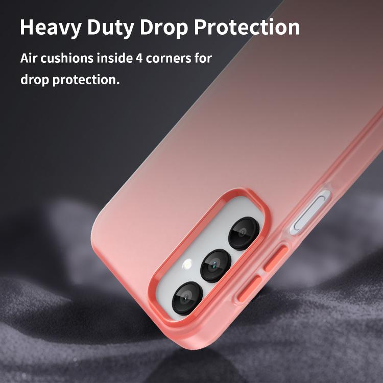 For Samsung Galaxy A15 5G Frosted Translucent TPU Hybrid PC Full Coverage Phone Case